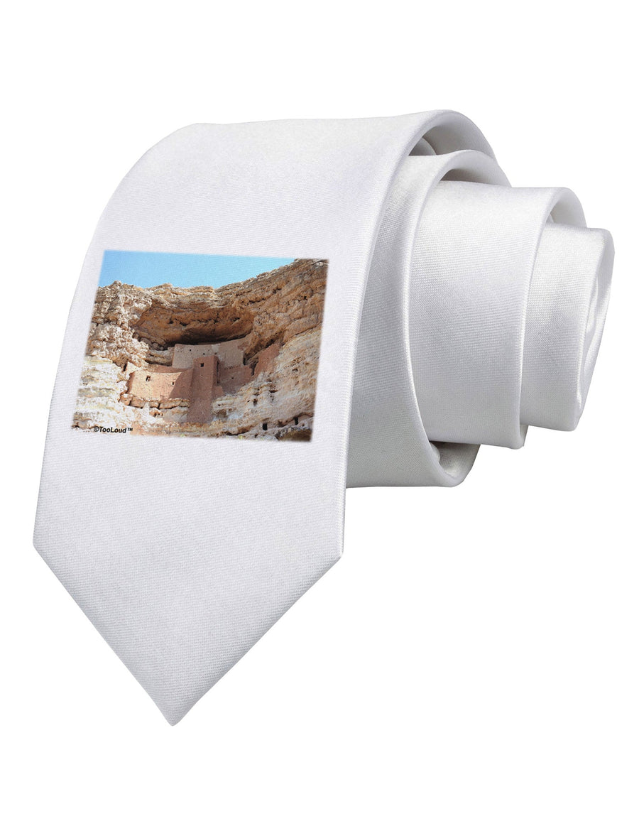 Montezuma Castle Arizona Printed White Necktie