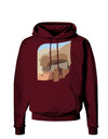 Montezuma Castle Artwork Dark Hoodie Sweatshirt-Hoodie-TooLoud-Maroon-Small-Davson Sales