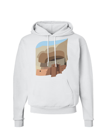 Montezuma Castle Artwork Hoodie Sweatshirt-Hoodie-TooLoud-White-Small-Davson Sales