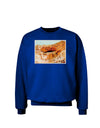 Montezuma Castle Watercolor Adult Dark Sweatshirt-Sweatshirts-TooLoud-Deep-Royal-Blue-Small-Davson Sales