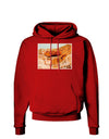 Montezuma Castle Watercolor Dark Hoodie Sweatshirt-Hoodie-TooLoud-Red-Small-Davson Sales