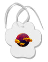 Moon Dream Venus Paw Print Shaped Ornament-Ornament-TooLoud-White-Davson Sales