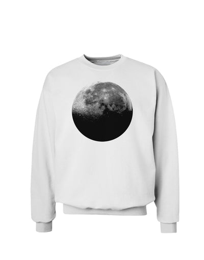 Moon of Earth Sweatshirt-Sweatshirts-TooLoud-White-Small-Davson Sales