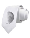 Moon Shadow Printed White Necktie