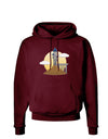 Moonlit Wizard Tower - Halloween Dark Hoodie Sweatshirt-Hoodie-TooLoud-Maroon-Small-Davson Sales