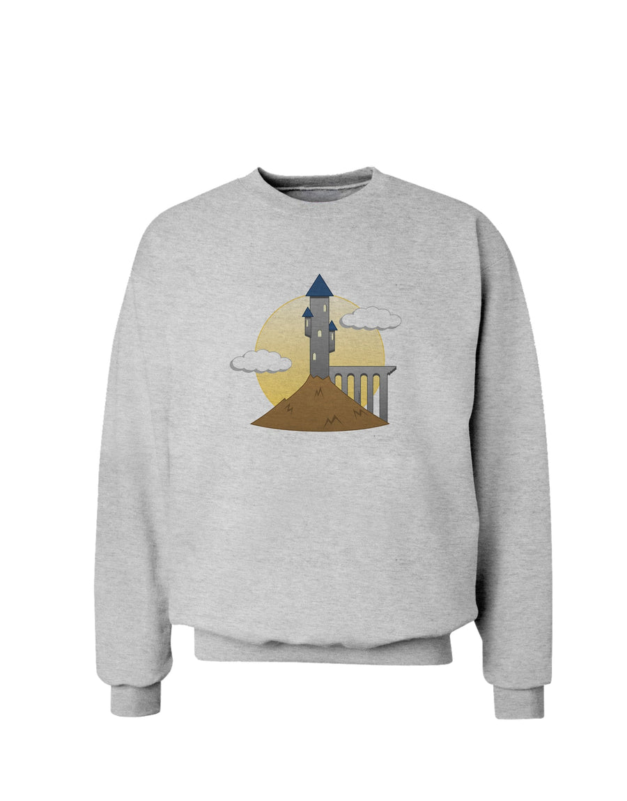 Moonlit Wizard Tower - Halloween Sweatshirt-Sweatshirts-TooLoud-White-Small-Davson Sales