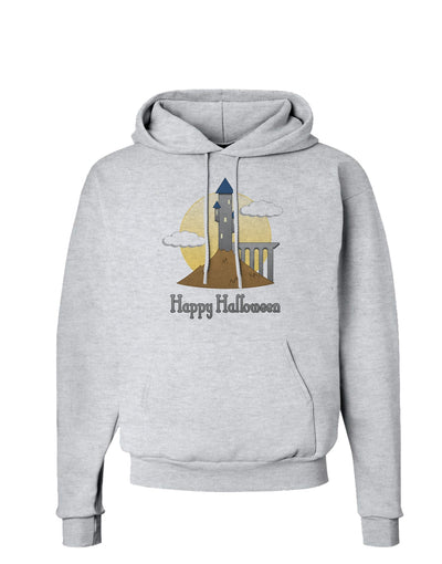 Moonlit Wizard Tower - Happy Halloween Hoodie Sweatshirt-Hoodie-TooLoud-AshGray-Small-Davson Sales