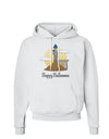 Moonlit Wizard Tower - Happy Halloween Hoodie Sweatshirt-Hoodie-TooLoud-White-Small-Davson Sales