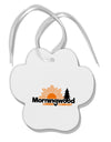 Morningwood Company Funny Paw Print Shaped Ornament by TooLoud-Ornament-TooLoud-White-Davson Sales