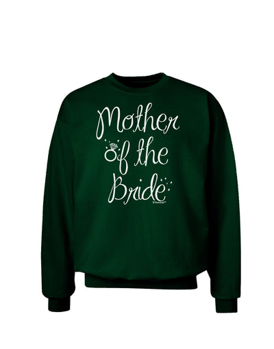 Mother of the Bride - Diamond Adult Dark Sweatshirt-Sweatshirts-TooLoud-Deep-Forest-Green-Small-Davson Sales