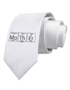 Mother - Periodic Table Printed White Necktie