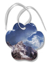 Mountain All Over Print Paw Print Shaped Ornament All Over Print by TooLoud-Ornament-TooLoud-White-Davson Sales