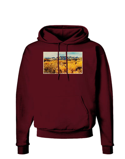 Mountain Forest Park Watercolor Dark Hoodie Sweatshirt-Hoodie-TooLoud-Maroon-Small-Davson Sales