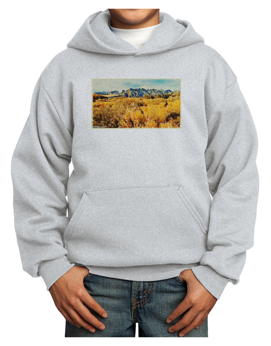 Mountain Forest Park Watercolor Youth Hoodie Pullover Sweatshirt-Youth Hoodie-TooLoud-White-XS-Davson Sales