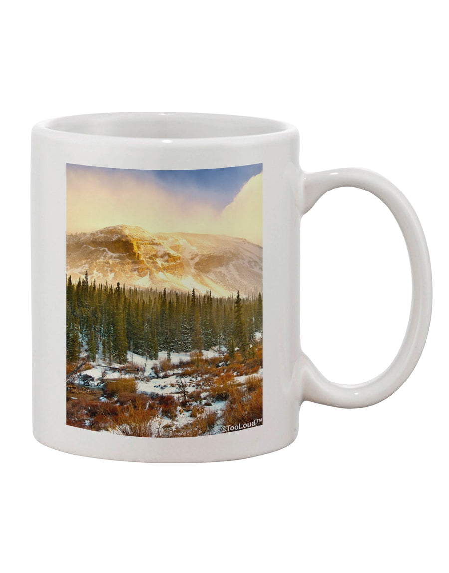 Mountain Glow Printed 11 oz Coffee Mug - Expertly Crafted Drinkware by TooLoud-11 OZ Coffee Mug-TooLoud-White-Davson Sales