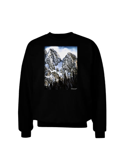 Mountain Landscape 2 Adult Dark Sweatshirt-Sweatshirts-TooLoud-Black-Small-Davson Sales