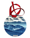 Mountain Landsscape All-Over Circular Metal Ornament All Over Print-Ornament-TooLoud-White-Davson Sales