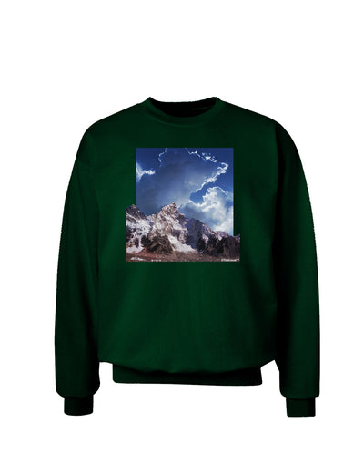 Mountain Pop Out Adult Dark Sweatshirt by TooLoud-Sweatshirts-TooLoud-Deep-Forest-Green-Small-Davson Sales