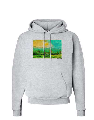 Mountain Sunset Watercolor Hoodie Sweatshirt-Hoodie-TooLoud-AshGray-Small-Davson Sales