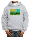 Mountain Sunset Watercolor Youth Hoodie Pullover Sweatshirt-Youth Hoodie-TooLoud-Ash-XS-Davson Sales