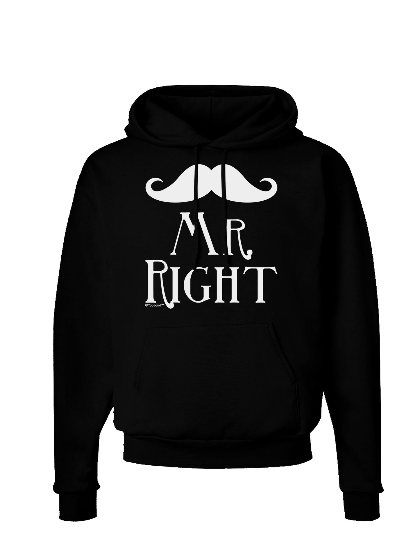 - Mr Right Dark Hoodie Sweatshirt-Hoodie-TooLoud-Black-Small-Davson Sales