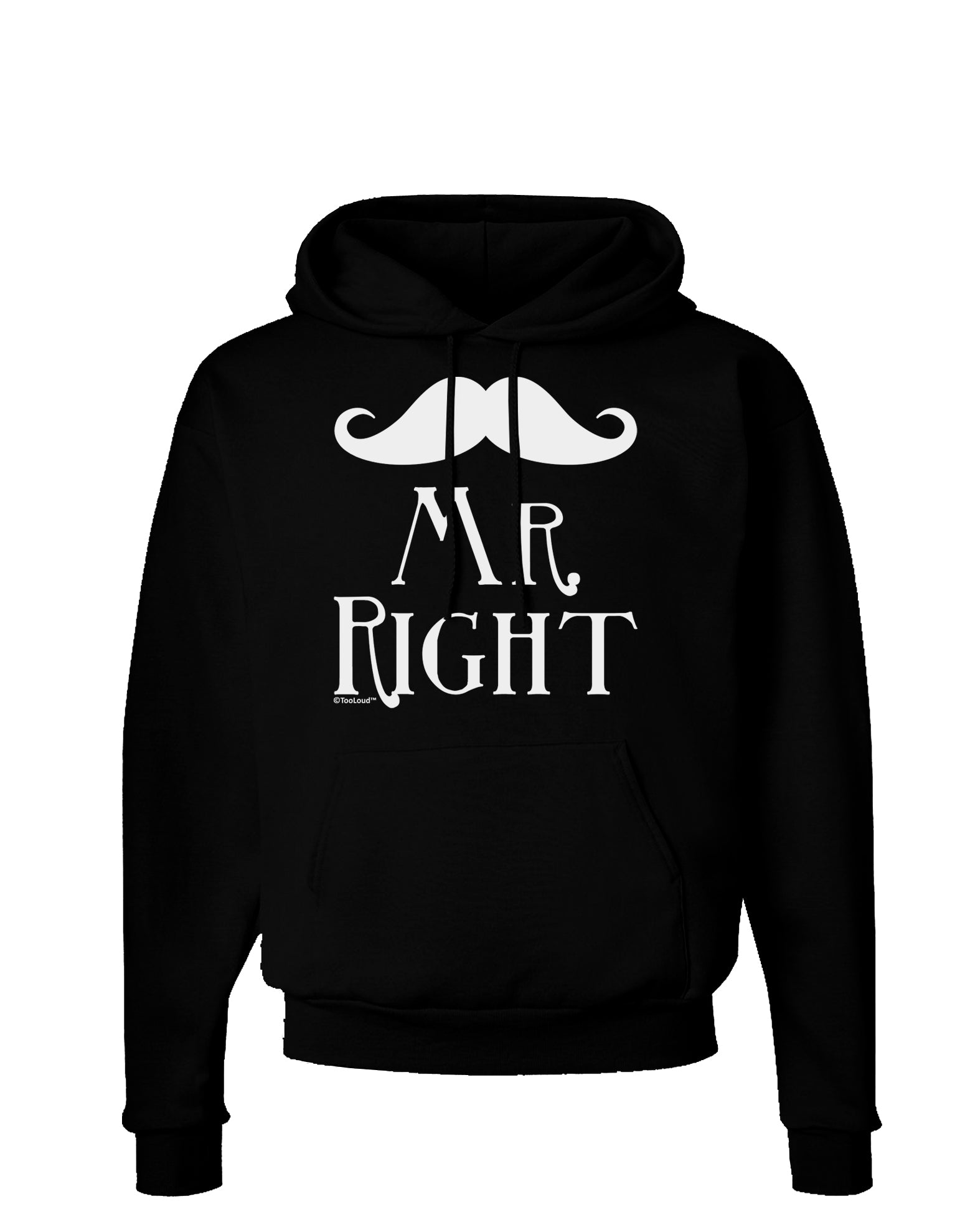 - Mr Right Dark Hoodie Sweatshirt-Hoodie-TooLoud-Black-Small-Davson Sales