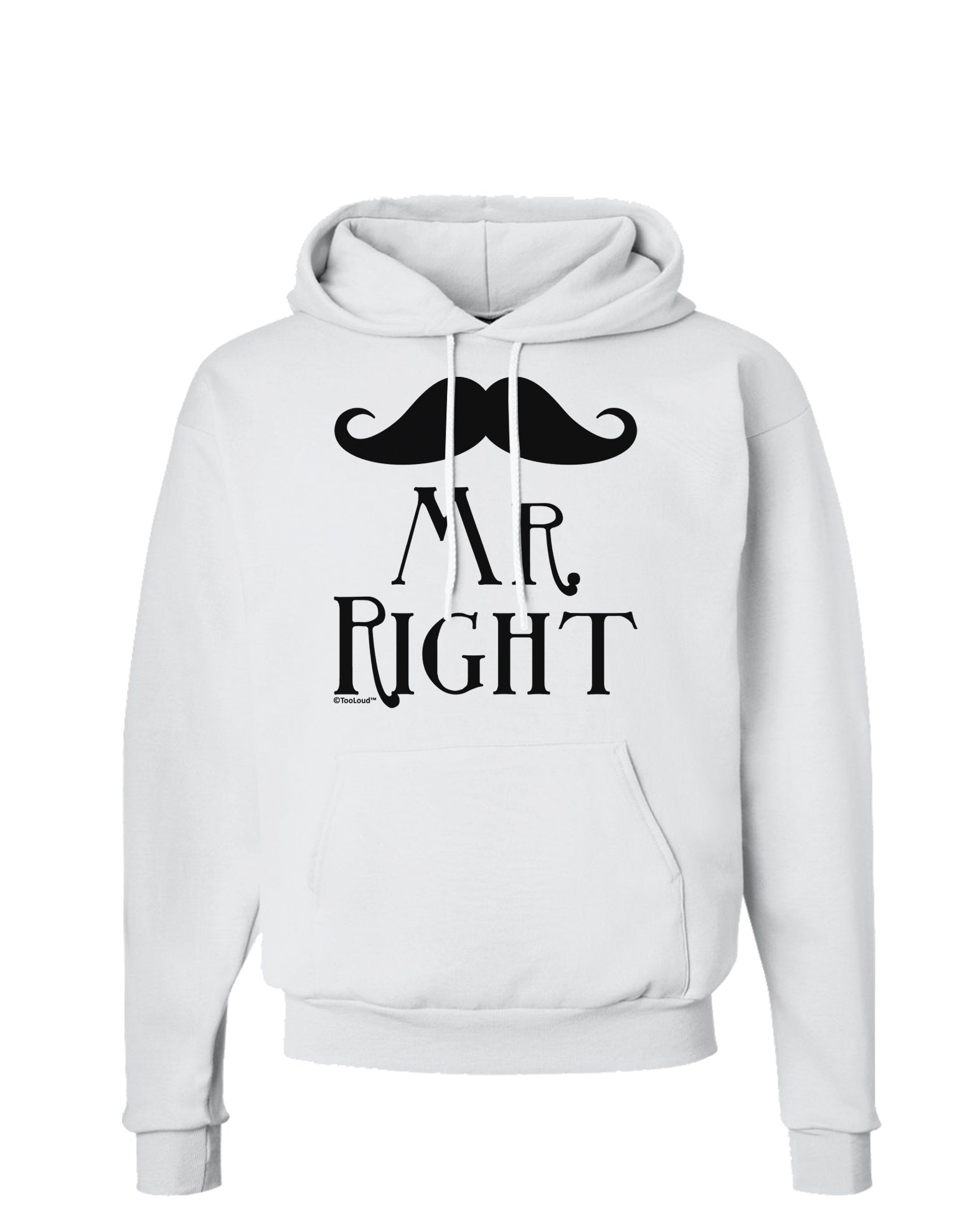 - Mr Right Hoodie Sweatshirt-Hoodie-TooLoud-White-Small-Davson Sales