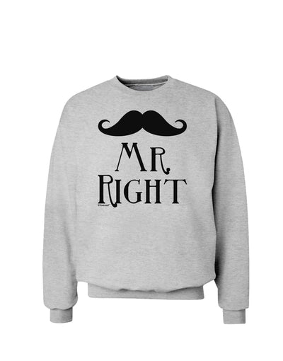 Mr Right Sweatshirt-Sweatshirts-TooLoud-AshGray-Small-Davson Sales