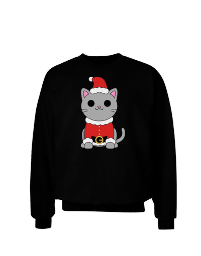 Mr. Whiskerton Santa Suit - Christmas Adult Dark Sweatshirt by TooLoud-Sweatshirts-TooLoud-Black-Small-Davson Sales