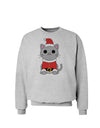 Mr. Whiskerton Santa Suit - Christmas Sweatshirt by TooLoud-Sweatshirts-TooLoud-AshGray-Small-Davson Sales