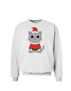 Mr. Whiskerton Santa Suit - Christmas Sweatshirt by TooLoud-Sweatshirts-TooLoud-White-Small-Davson Sales