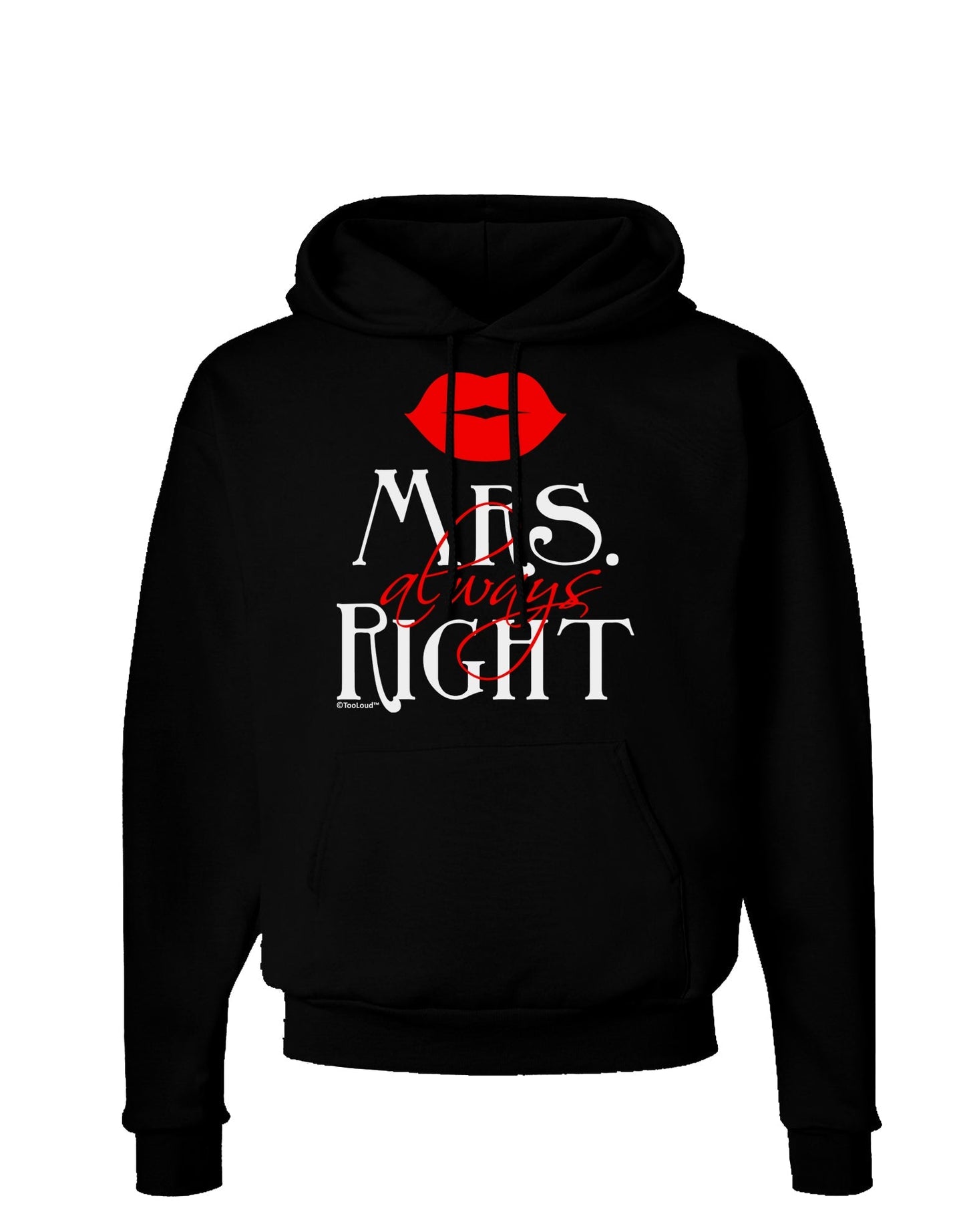 - Mrs Always Right Dark Hoodie Sweatshirt-Hoodie-TooLoud-Black-Small-Davson Sales