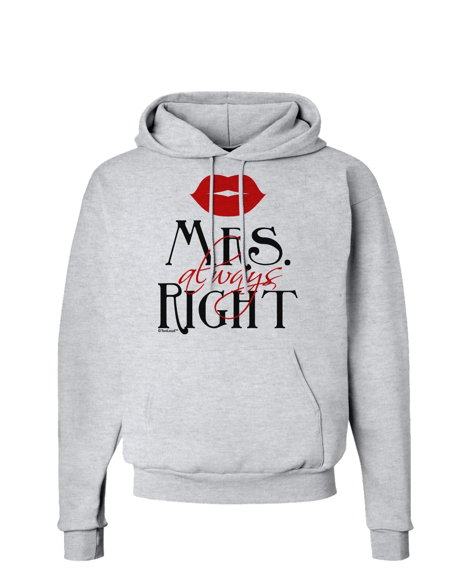 - Mrs Always Right Hoodie Sweatshirt-Hoodie-TooLoud-AshGray-Small-Davson Sales