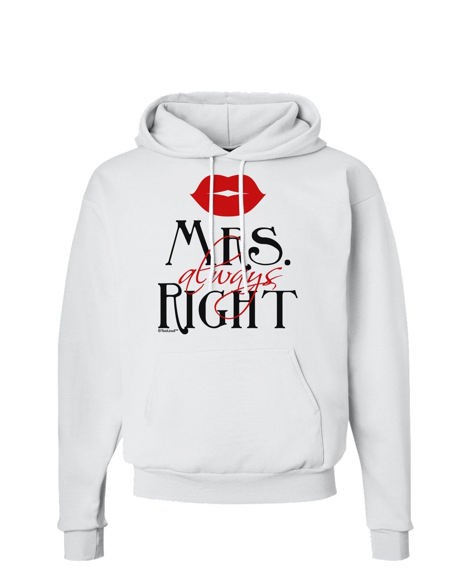 - Mrs Always Right Hoodie Sweatshirt-Hoodie-TooLoud-White-Small-Davson Sales
