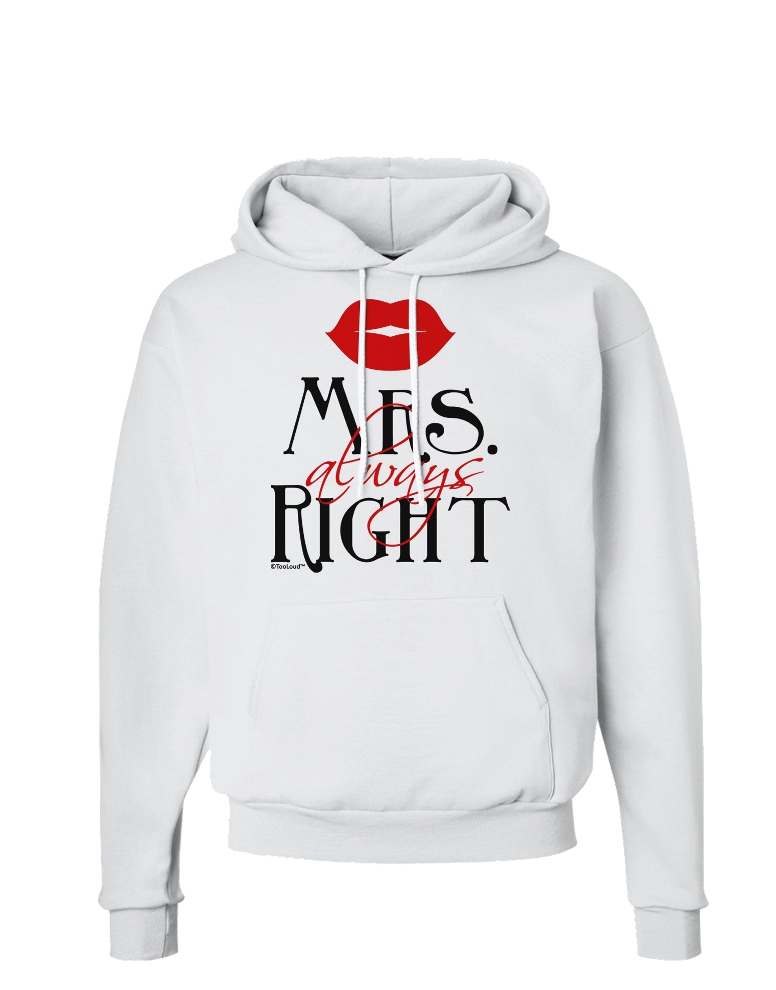 - Mrs Always Right Hoodie Sweatshirt-Hoodie-TooLoud-White-Small-Davson Sales