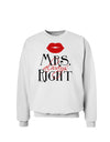 Mrs Always Right Sweatshirt-Sweatshirts-TooLoud-White-Small-Davson Sales