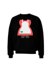 Mrs Santa Claus Character Body Christmas Adult Dark Sweatshirt-Sweatshirts-TooLoud-Black-Small-Davson Sales