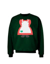 Mrs Santa Claus Character Body Christmas Adult Dark Sweatshirt-Sweatshirts-TooLoud-Deep-Forest-Green-Small-Davson Sales