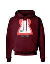 Mrs Santa Claus Character Body Christmas Dark Hoodie Sweatshirt-Hoodie-TooLoud-Maroon-Small-Davson Sales