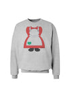 Mrs Santa Claus Character Body Christmas Sweatshirt-Sweatshirts-TooLoud-AshGray-Small-Davson Sales