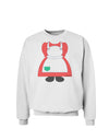 Mrs Santa Claus Character Body Christmas Sweatshirt-Sweatshirts-TooLoud-White-Small-Davson Sales