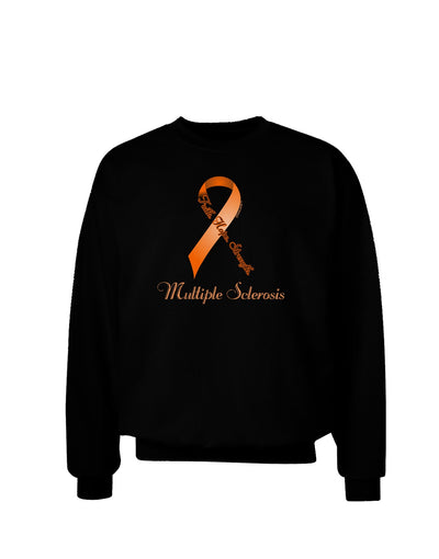 MS - Faith Hope Strength Adult Dark Sweatshirt-Sweatshirts-TooLoud-Black-Small-Davson Sales