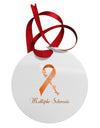 MS - Faith Hope Strength Circular Metal Ornament-Ornament-TooLoud-White-Davson Sales