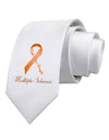 MS - Faith Hope Strength Printed White Necktie