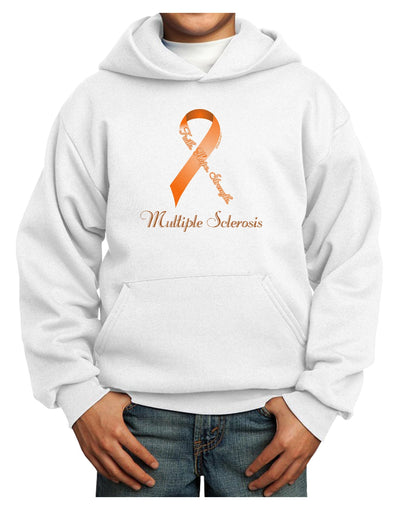 MS - Faith Hope Strength Youth Hoodie Pullover Sweatshirt-Youth Hoodie-TooLoud-White-XS-Davson Sales