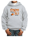 MS - I Am Strong Youth Hoodie Pullover Sweatshirt-Youth Hoodie-TooLoud-Ash-XS-Davson Sales