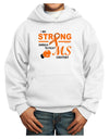 MS - I Am Strong Youth Hoodie Pullover Sweatshirt-Youth Hoodie-TooLoud-White-XS-Davson Sales