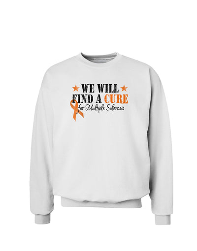 MS - We Will Find A Cure Sweatshirt-Sweatshirts-TooLoud-White-Small-Davson Sales