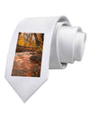 Mt Shavano Colorado Printed White Necktie