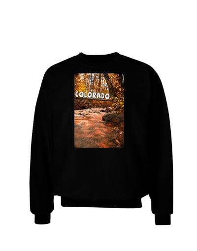 Mt Shavano Colorado Text Adult Dark Sweatshirt-Sweatshirts-TooLoud-Black-Small-Davson Sales